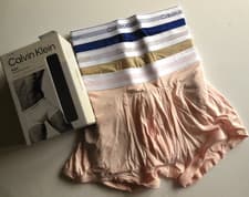Image of CALVIN KLEIN 3 PACK MODAL MESH TRUNK RRP £44 MEDIUM