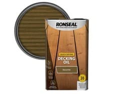 Image of Ronseal Decking Oil Quick Drying Water Based Ultimate UV Protection Rainproof