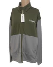 Image of Adidas Terrex Mens Sport Hiking Jacket Green Gray Size XXL New