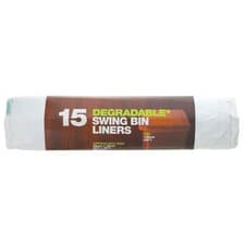 Image of Swing Bin Liners 50L White (D2w)
