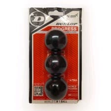 Image of Dunlop Progress Squash Balls Red Pack of 3 N-1SR Improver Players Brand New