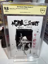 Image of GRRL SCOUTS: MAGIC SOCKS #1 - 25TH ANNIVERSARY SKETCH VARIANT - CBCS SIG 9.8