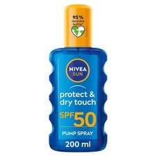 Image of Protect & Dry Touch Invisible Sun Spray SPF 50 (200 ml) Water Resistant Sun Oil