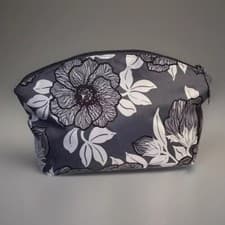 Image of Vera Bradley Grand Travel Cosmetic Bag Lighten Up MOON SHADOW MEADOW NWT RV$55