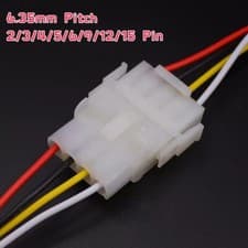 Image of Electrical Connector Terminal with Wire 6.35mm Pitch 2/3/4/5/6/9/12/15 Pin