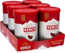 Image of Kenco Millicano Original Instant Coffee 100g _ Pack of 6 Tins, Total 600g