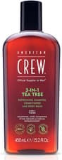 Image of American Crew 3-In-1 Shampoo, Conditioner & Body Wash Tea Tree 450Ml