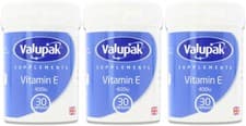 Image of Valupak Vitamin E 400iu 30 Capsules X 3