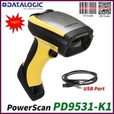 Image of Datalogic PowerScan PD9531-K1 USB 2D Corded Handheld Industrial Barcode Scanner