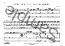 Image of Organ Works Book 1: 8 Short Preludes & Fugues Johann Sebastian Bach Book [Softco