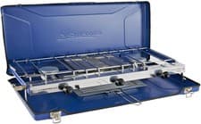 Image of Campingaz Camping Chef Folding Double Burner Stove Portable Cooker With Grill