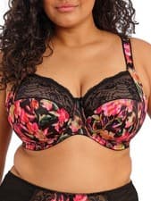 Image of Elomi Morgan Bra Banded Full Cup Stretch Lace Three Section Cup Lingerie