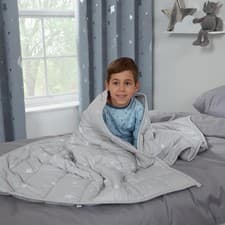 Image of Dreamscene Star Teddy Fleece Weighted Blanket Kids Sleep Therapy Anxiety Throw
