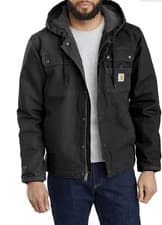Image of Carhartt WASHED DUCK BARTLETT JACKET Coat Insulated Warmer Sz L Shirt