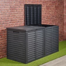 Image of Large 750L Garden Storage Outdoor Box Plastic Utility Chest Unit Box Waterproof