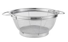 Image of Premium Stainless Steel Colander with Loop Handles–Professional Kitchen Strainer