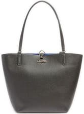 Image of Guess Womens Toggle Tote Womens Bag In Black Blue