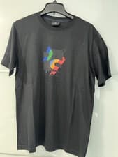 Image of Paul Smith Graphic Black Cotton T-Shirt Size Medium BNWT