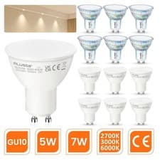 Image of 1-100x GU10 LED Bulbs 5W=50W 7W=70W Warm Cool White Lightbulbs Spot Light 230V
