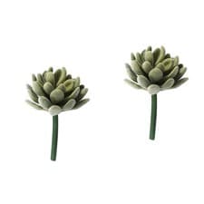Image of Realistic Artificial Succulent Cactus Small Plastic Succulent Plants Unpotted