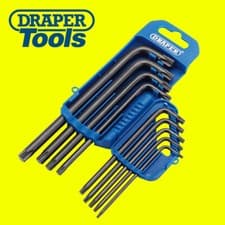 Image of Draper TX-STAR Torx Allen Key Set T10, T15, T20, T25, T27, T30, T40, T45 and T50