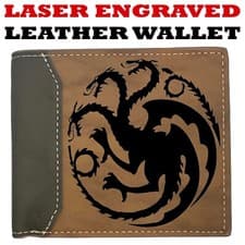 Image of House Targaryen - Game of Thrones Leather Wallet Bifold Premium Quality NEW
