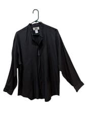 Image of VTG City Streets Shirt Men’s M Camp Bowling Cigar Black Band Colllar Embroidered