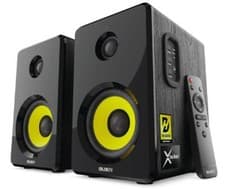 Image of Majority D40X Active Bookshelf, Powered Stereo Studio Speakers | Bluetooth