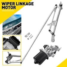 Image of Front Windscreen Wiper Motor & Linkage Rhd For Renault Clio Mk4 2012-2021 Metal