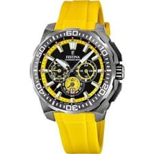 Image of FESTINA F20725/1 Gents Chrono Bike S/Steel Case Silicone Strap Date 200m Watch