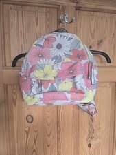Image of Womens BNWT Accessorize Small Flower Print Backpack