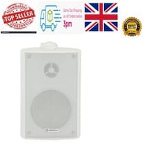Image of Weatherproof Outdoor Speaker | 60W | White 3"