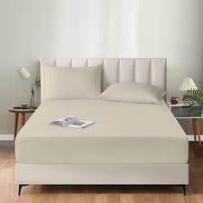 Image of Extra Deep Fitted Sheet 16''/40cm 200TC Egyptian Cotton Single 4FT Double King S