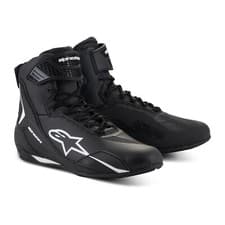 Image of Alpinestars Faster-4 Motorcycle / Motorbike Shoes Black White (12)