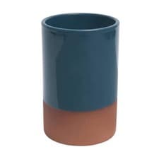 Image of Dexam 18cm Ink Blue Sintra Glazed Terracotta Wine Cooler - 16050224
