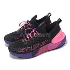 Image of Under Armour HOVR Phantom 3 SE Storm Black Purple Men Running Shoes 3026610002