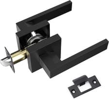 Image of FITNATE Door Handle Set in Polished Chrome Finish, Reversible Door Handles, Heav