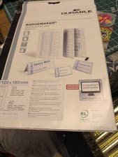 Image of Durable 61/122x150mm BADGEMAKER Sheets 52x104x100mm (40 inserts)