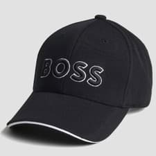 Image of Hugo BOSS Cap Men's Baseball Strapback Hat Black One Size