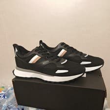 Image of Mens hugo boss jonah runn Black trainers size 8 brand new boxed rrp £199