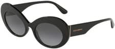 Image of Dolce & Gabbana 0DG4345F-501/8G Sunglasses-Black Frame-Dark Grey Lens 55-20-145