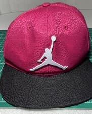 Image of NEW Red Air Jordan Nike Pro Jumpman Snapback AR2118 Black Hat Cap Logo Youth