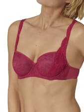 Image of 32B Triumph Amourette Charm Bra WHP Half Cup Padded Underwire Lace Bra Lingerie