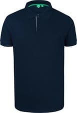 Image of Big Mens Duke D555 Grant Pique Pocket Cotton Polo Shirt in Navy 2XL to 10XL