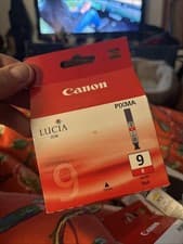 Image of 3 Original Canon PGI-9R Red Ink Cartridges (1040B001)
