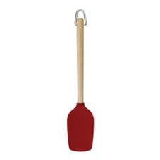 Image of KitchenAid Birchwood Spoon Spatula with Silicone Head - Empire Red