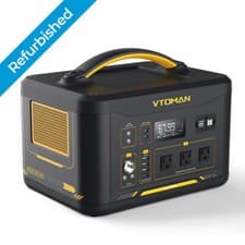 Image of VTOMAN Jump 1500X Portable Power Station 1500W/828Wh LiFePO4 Solar Power Station