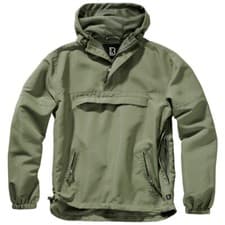 Image of Brandit Summer Windbreaker Adjustable Breathable Mens Mesh Lining Olive