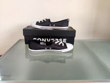 Image of New & Rare Converse All Star Ballerina Ballet Dance Slip on Black UK 5.5