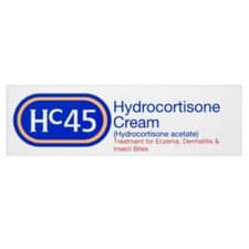 Image of HC45 Hydrocortisone Acetate Cream 1% - Treatment For Eczema, Dermatitis - 15g